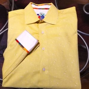 Robert Graham vintage flip cuff shirt. Size L